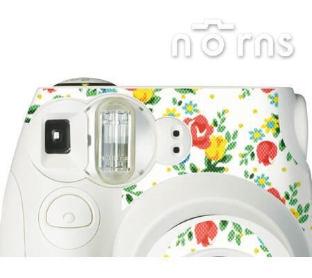 Norns MINI7S 專用FUJIFILM日本富士原廠拍立得相機機身貼紙White Rose款 - Norns