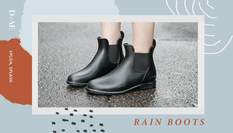 D+AF 雨鞋 靴子 雨靴 雨靴穿搭 雨鞋穿搭 雨靴推薦 雨靴女