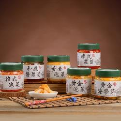 ◎★ 獨特醬料醃漬，保留蘿蔔香脆口感|◎★ 用最天然醃製手法，保留食材最原始的風味|◎★ 堅持不添加任何人工色素種類:泡菜主要食材:蔬菜風味:台式口味:辣味份數/規格:內容物:500g罐裝*2入各口味