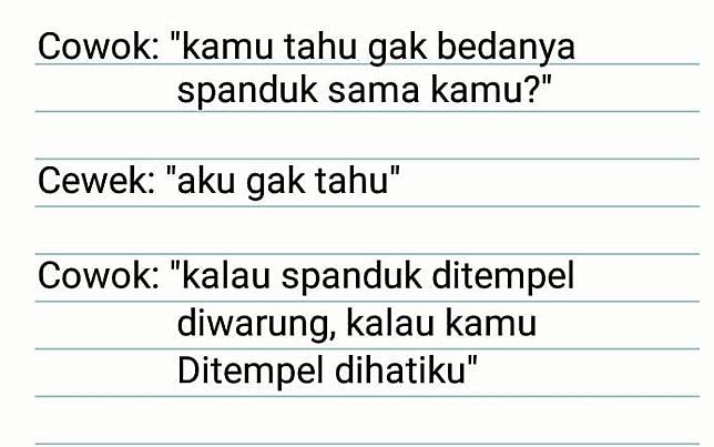 13 Gombalan Lucu Tanya Perbedaan Ini Bikin Senyum Tipis Brilio Net Line Today