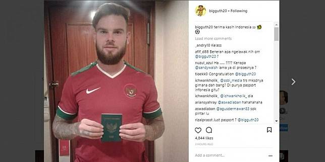 Postingan Danny Guthrie di media sosial instagram, Jumat (18/5/2018)