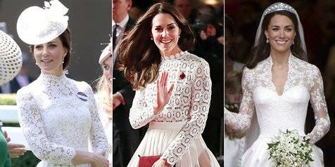 Koleksi Gaun Putih Mewah Kate Middleton, Secantik Pengantin