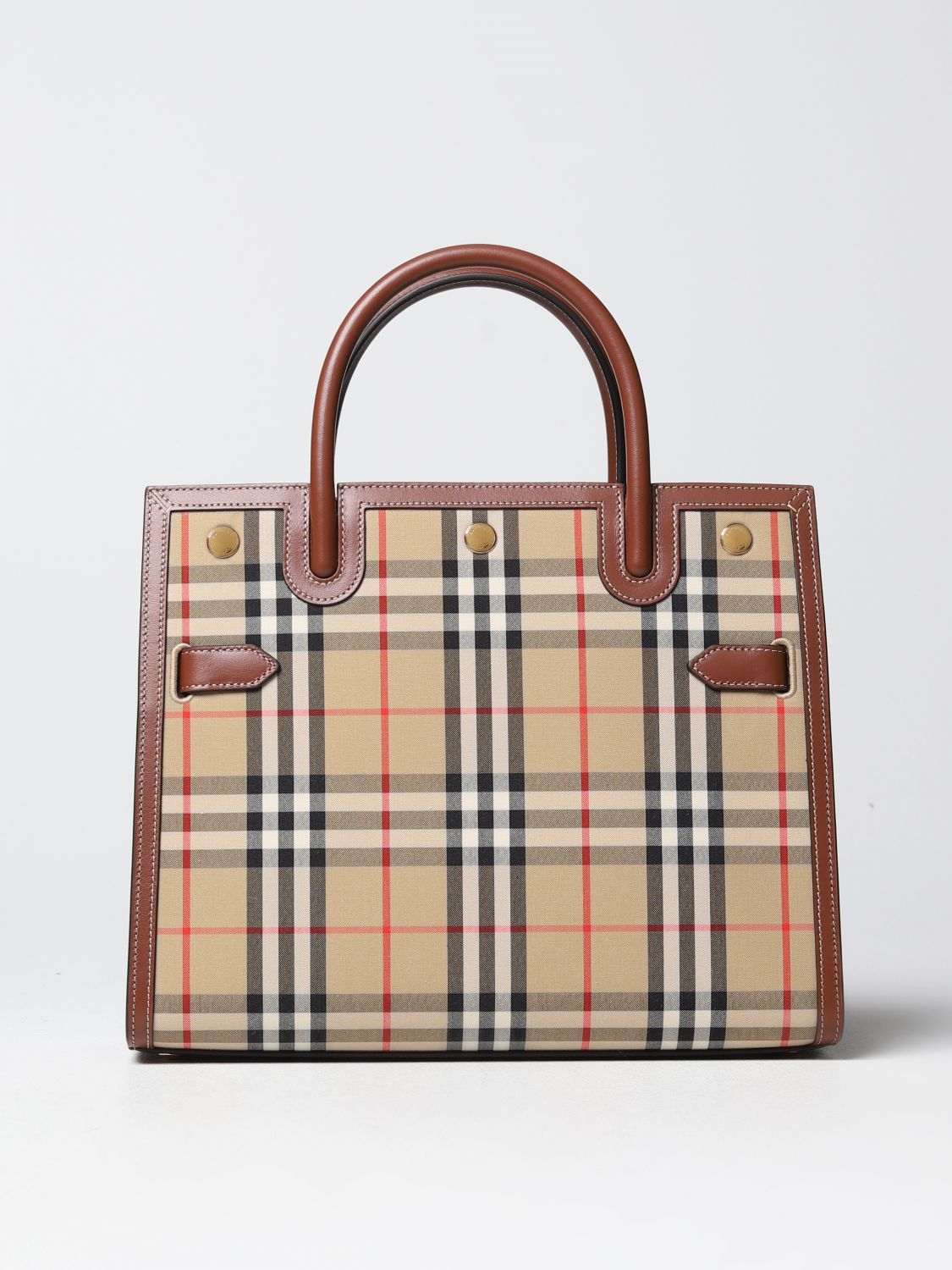 Tote Bags BURBERRY Woman colour Beige
