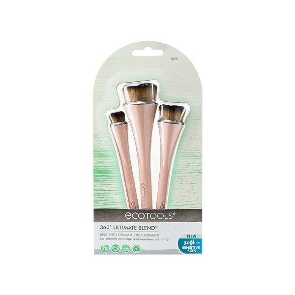 內含底妝刷/粉底刷14.5cmx1腮紅刷/修容刷14.5cmx1遮瑕/局部打亮刷14cmx1 材質合成纖維再生鋁 使用方法 1.底妝刷/粉底刷沾取適量粉底液(膏)及蜜粉(餅)輕刷拭於面頰即可 2.腮紅