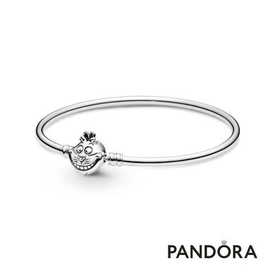 【Pandora官方直營】Pandora Moments 迪士尼《愛麗絲夢遊仙境》柴郡貓飾扣手環