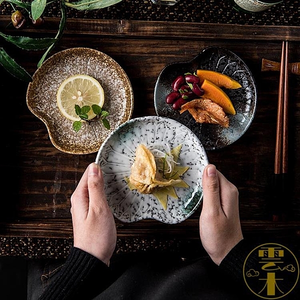 日式餐盤 點心盤蛋糕盤陶瓷創意可愛小盤餐具骨碟下午茶瓜子盤子