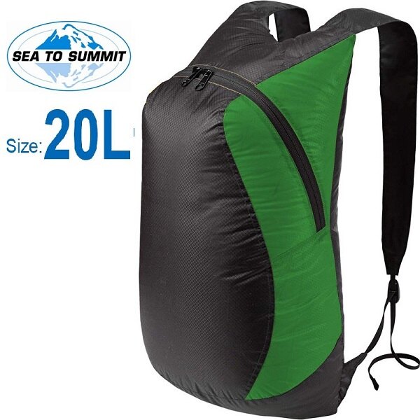 【【蘋果戶外】】Sea to Summit AUDPACKGN『輕量背包/20L/68g/綠』超輕量矽膠日用背包 攻頂包/環保袋/後背包/購物袋/收納袋 STSAUDPACKGN