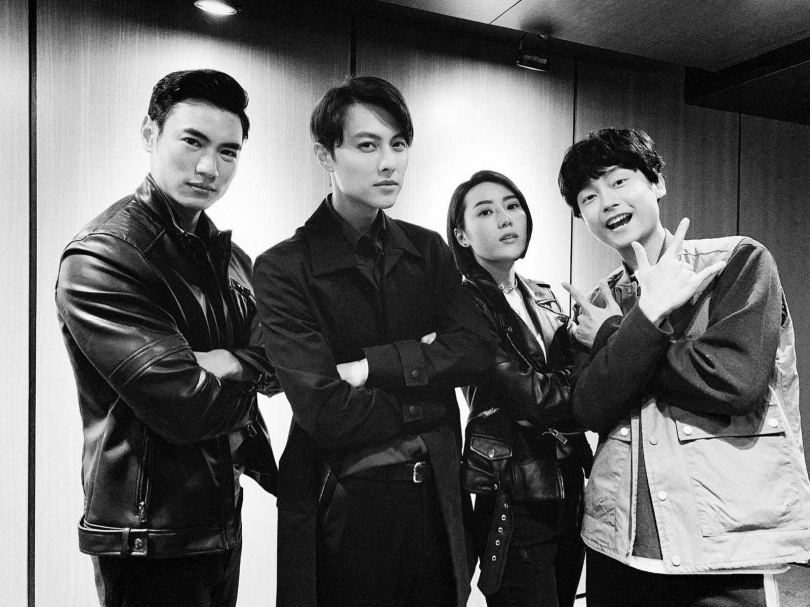 去年陸羿參與了第一部電視劇《覆活》，在其中飾演酷帥保安。（翻攝自陸羿臉書）