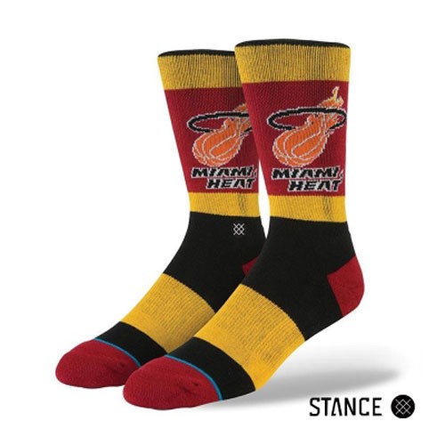 【STANCE】Miami Heat 2 Sock NBA球隊 男款 中筒襪 / 小腿襪 化學原宿