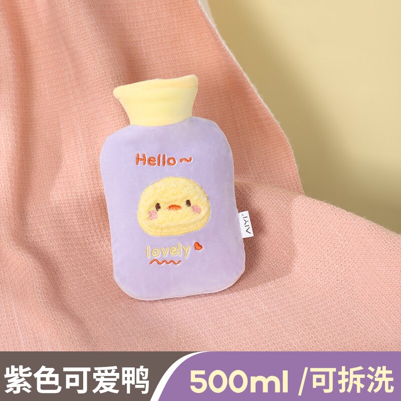 注水熱水袋 熱水袋注水加厚防爆暖宮暖腰熱敷肚子暖手袋大小號女學生毛絨可愛【JD03300】