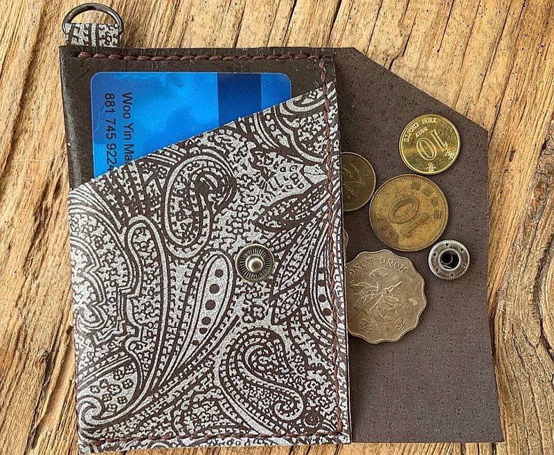 客製化禮物 特色皮革款式 雙卡位 卡片包 卡片套 零錢包