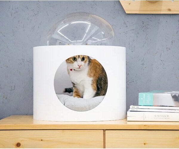 LOXIN【BK1745】Myzoo 太空計畫-BETA 白色 實木貓屋 貓籠 貓咪窩 寵物用品 動物緣。人氣店家Loxin 居家收納精品的寵物用品有最棒的商品。快到日本NO.1的Rakuten樂天市