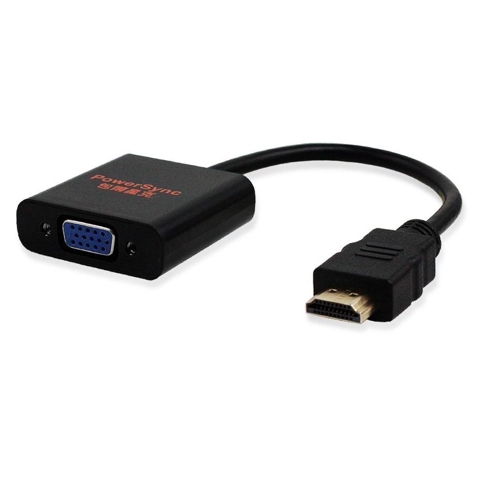 產品特色‧ 支援VGA接口設備‧ 鍍金接口設計，耐磨抗氧化‧ 隨插即用，方便不用等● 品名：HDMI to VGA 轉接器● 規格：HDMI to VGA● 功能：作為HDMI端轉VGA端之設備● 材