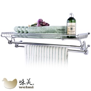 採用 國際編號 304(18-8) 不鏽鋼材質 製造 雙桿的間隔，能讓毛巾在短時間內晾乾 安全設計，所有接點均為圓弧導角設計，避免使用或清理時刮傷手部 引進歐美先進機器及自動化焊接作業，產品堅固性及強