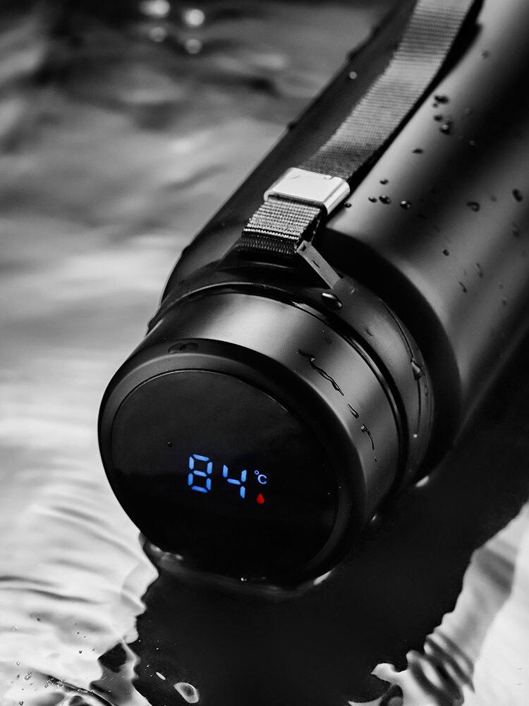 大容量保溫杯男士水杯杯子泡茶杯智能溫度顯示便攜304不銹鋼女ins