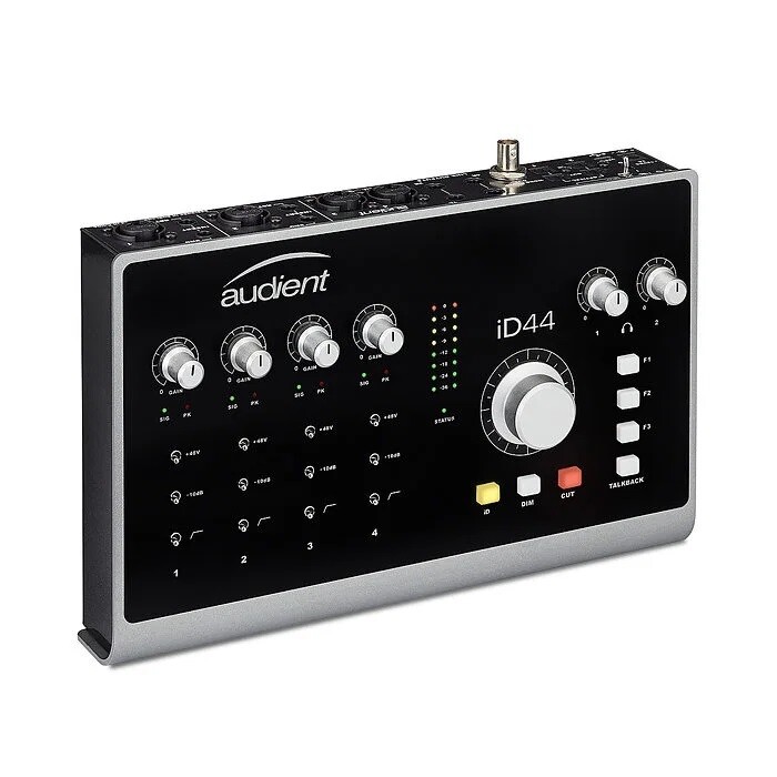 受到audient在類比控台設計方面20年的專業經驗的啟發id44是audient迄今最強大的錄音介面 id44擁有4個audient制台麥克風前級領先的轉換器技術adat可擴充性以及更多功能可在桌面