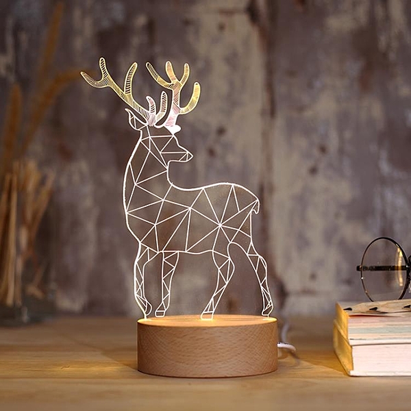 迷你夜燈 usb小夜燈插電床頭燈創意夢幻女個性3d臺燈臥室浪漫星空迷你節能