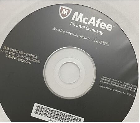 McAfee 防毒軟體 internet Security 3年授