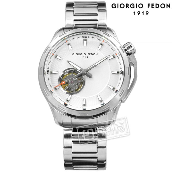 GIORGIO FEDON 1919 / GFCG006 / 自動兼手動上鍊 機械錶 不鏽鋼手錶 銀色 42mm