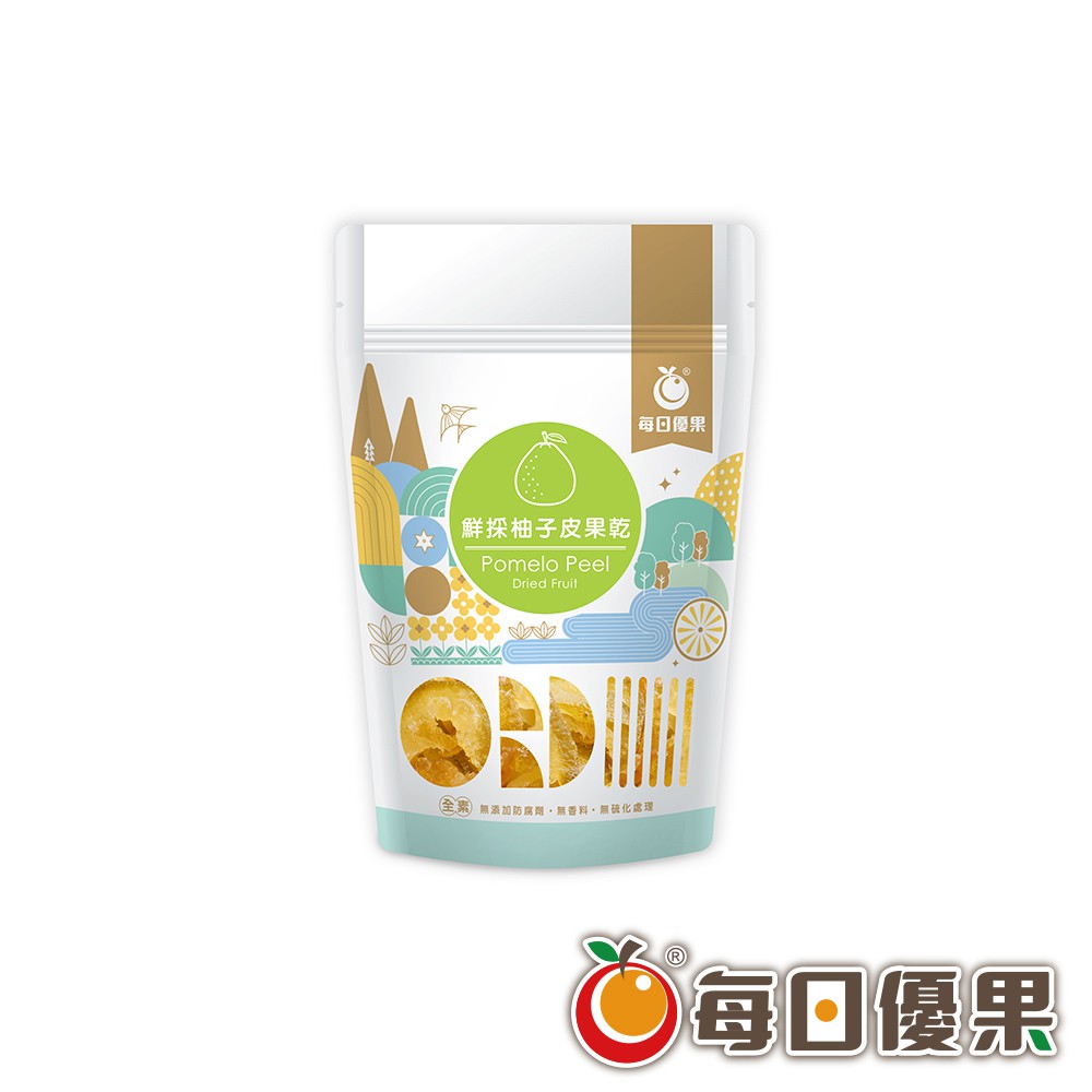 每日優果 鮮採柚子皮乾隨手包100G