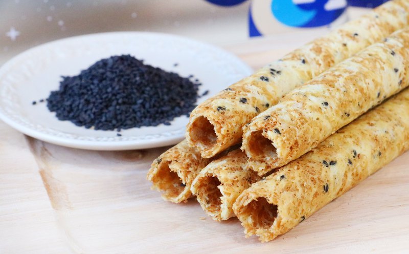 星空幸福蛋捲鐵盒(芝麻原味)