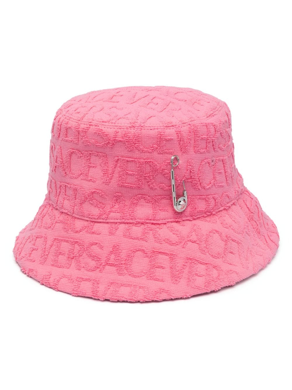 Versace Safety Pin logo-embossed bucket hat