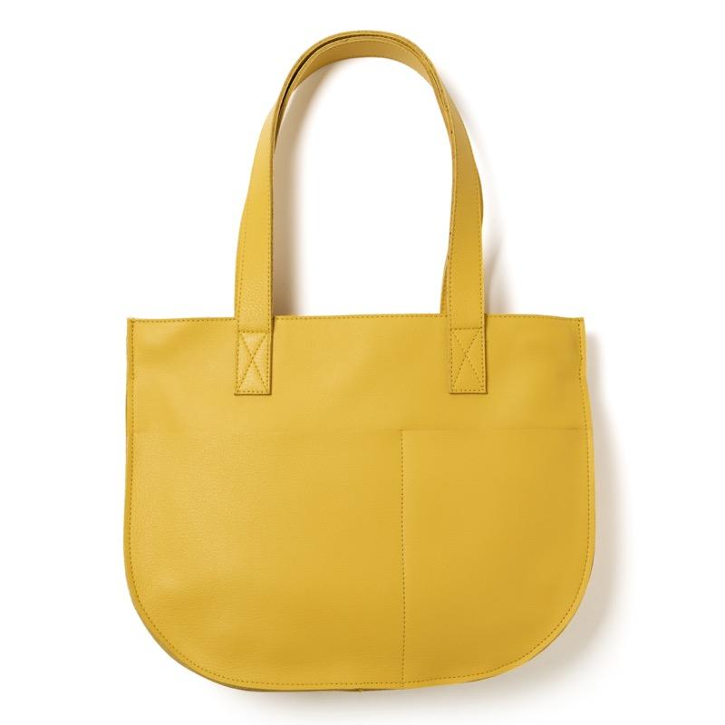 悠閒的熊托特包－野菊黃