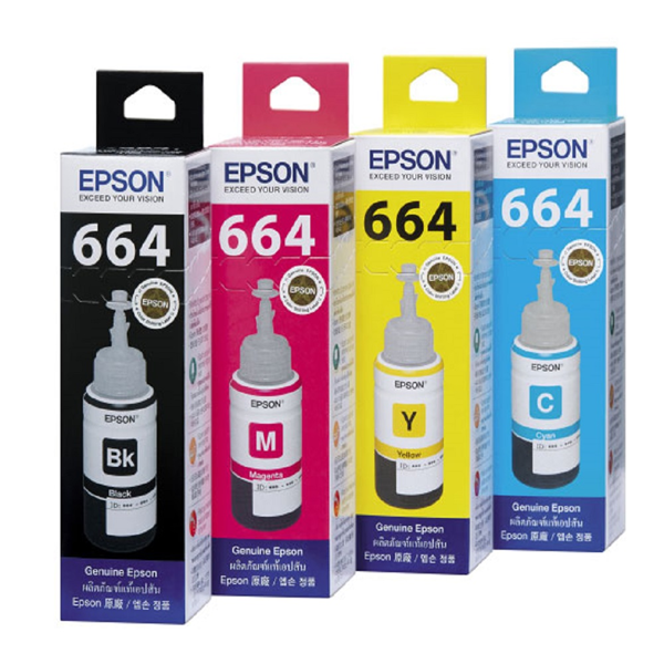 【免運】EPSON T664 選購 / T664100 T664200 T664300 T664400 原廠墨水匣 黑 藍 紅 黃色 / Double A 影印紙 A4 80 磅 80gsm 500張