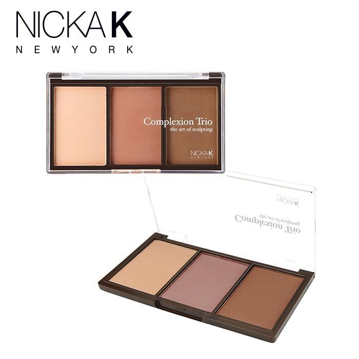 美國 Nicka.K 低調奢華3色修容盤 淡雅棕/中性棕 (兩款任選)