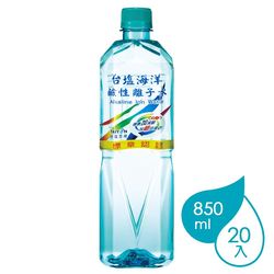 ◎通過商品履歷認證，安心飲用有保障|◎含海洋鹼性水礦物質，更易吸收|◎連續六年榮獲健康品牌第一名飲用水品牌:台鹽種類:礦泉水外包裝材質:寶特瓶內容物成分:水內容量:850ml產地:台灣保存期限:1年製