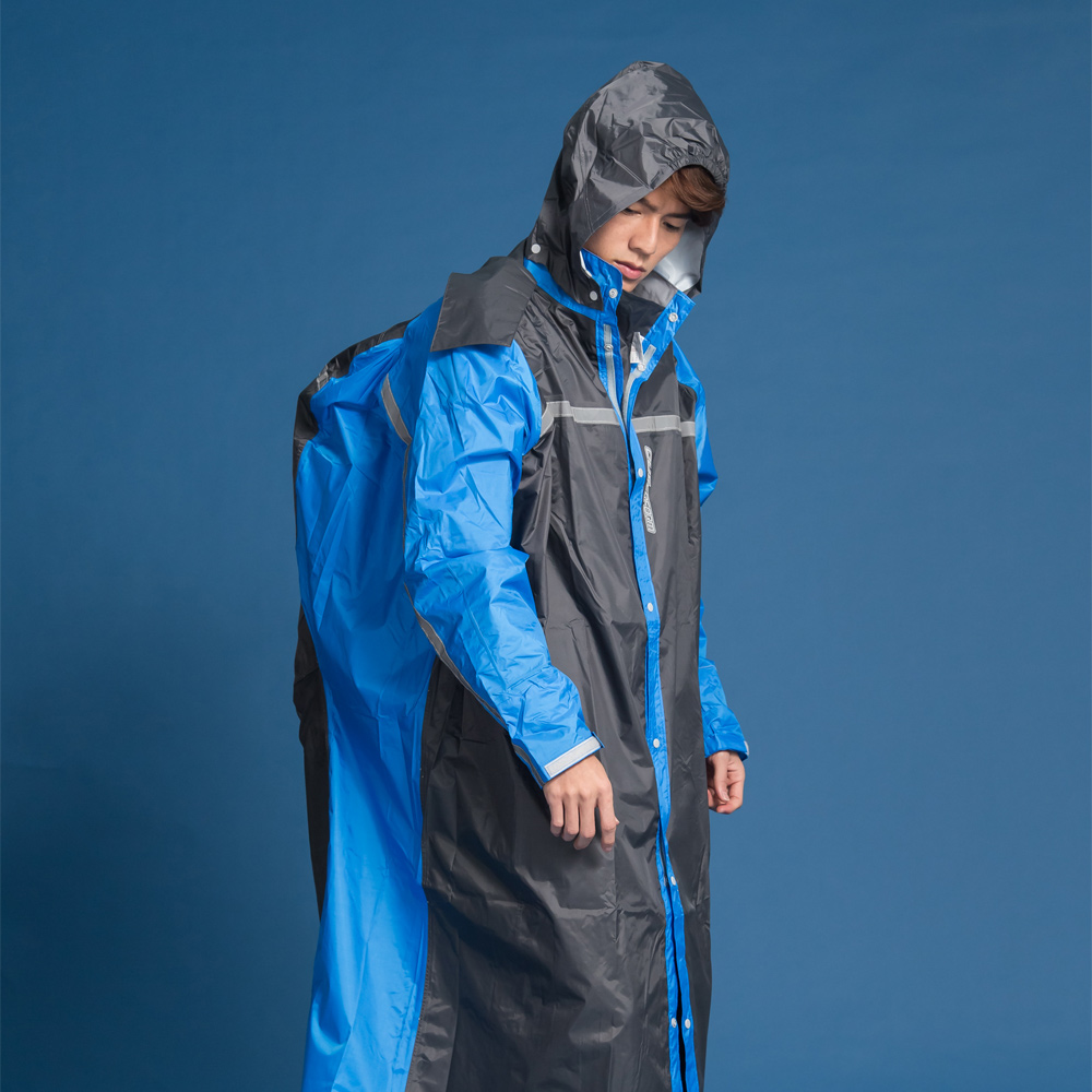 藏衫罩背背款-大人背包前開連身式風雨衣