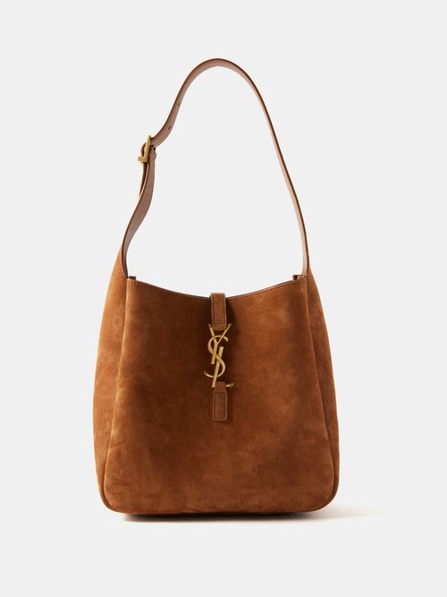 Saint Laurent - Le 5 À 7 Suede Shoulder Bag - Womens - Brown