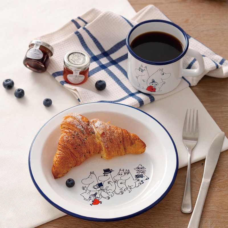 MOOMIN 嚕嚕米系列_琺瑯圓盤 (23cm)