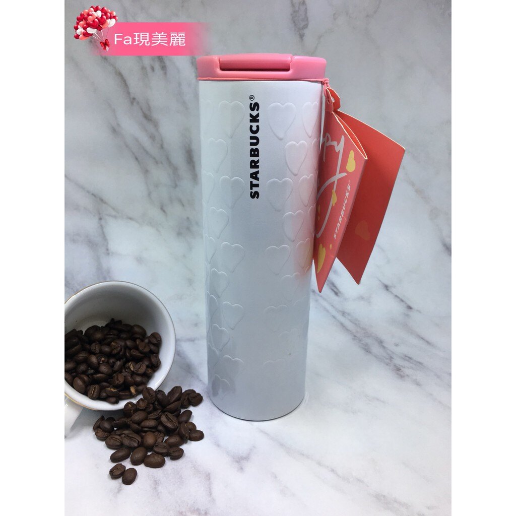 **現貨星巴克正品** Starbucks 星巴克正品 2014情人節不鏽鋼隨行杯 16oz