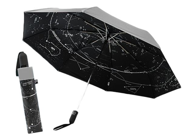 TwinDragon~夏夜星空降溫黑膠自動開收傘(1支入) 顏色可選【D310025】雨傘/陽傘，還有更多的日韓美妝、海外保養品、零食都在小三美日，現在購買立即出貨給您。
