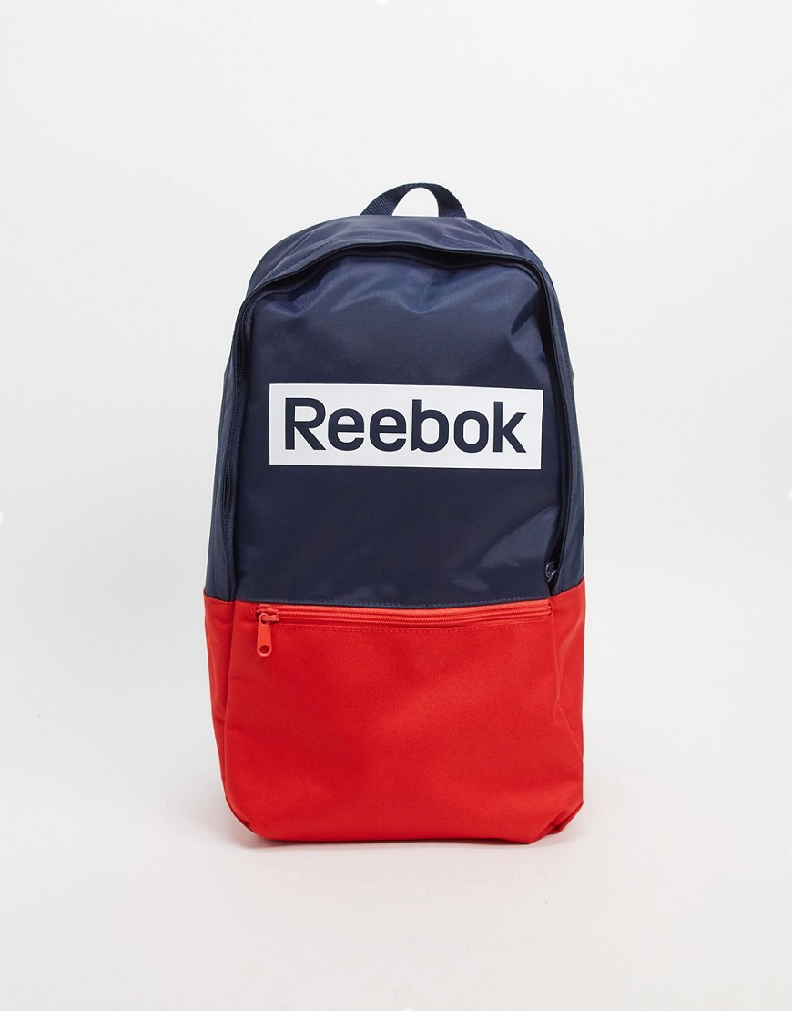 Backpack by Reebok Pack it up Colour-block design Grab handle Padded and adjustable straps Two-way z