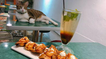 江子翠●晴子冰室-可口月鳥雞蛋糕-貓咪-飲料-創意冰品-不限時附插座