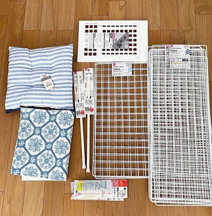 100均のワイヤーネットで 豪華 猫用ケージ が