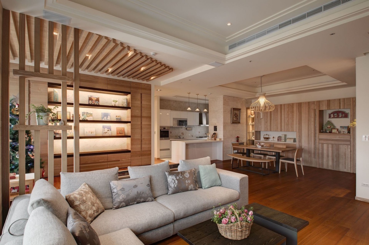 木格柵；室內設計；居家裝潢；格柵