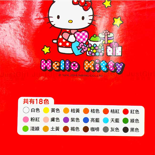 18色六角油畫棒 三麗鷗 Hello Kitty 油畫筆 正版授權