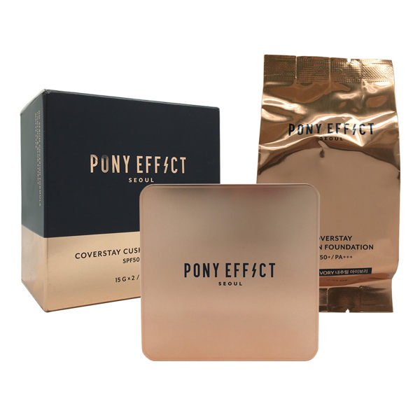 【Pony Effect】持久無瑕氣墊粉餅15g+15g #Natural ivory