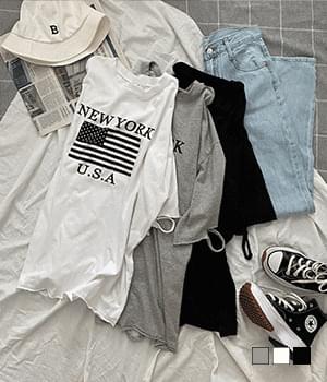 韓國空運 - American Vintage Faded Overfit Short Sleeve T-shirt 短袖上衣