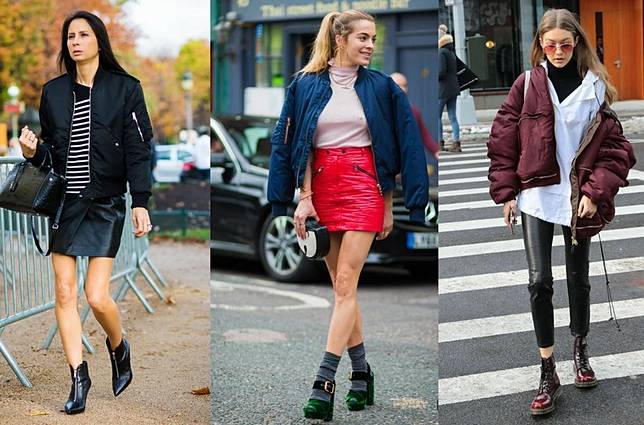  Tampil Modis Saat Traveling di Musim Hujan dengan Padupadan Bomber Jacket 