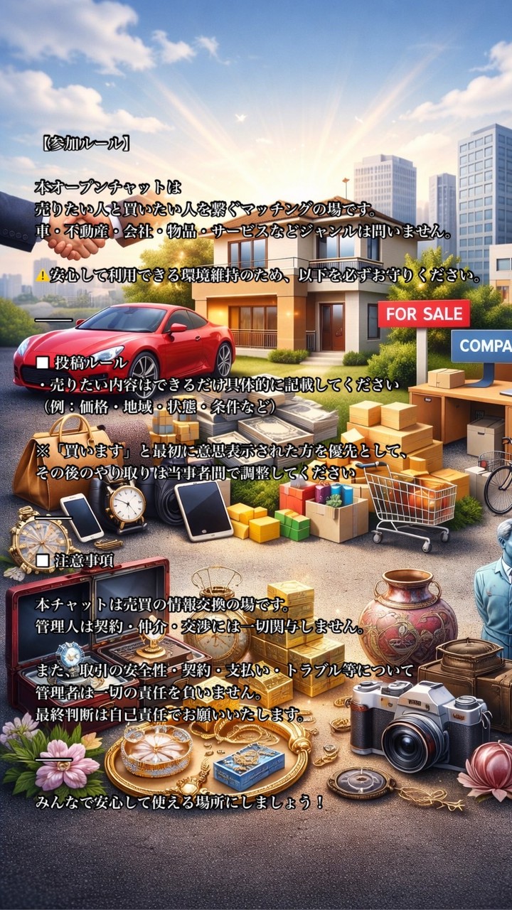 何でも売買マッチング