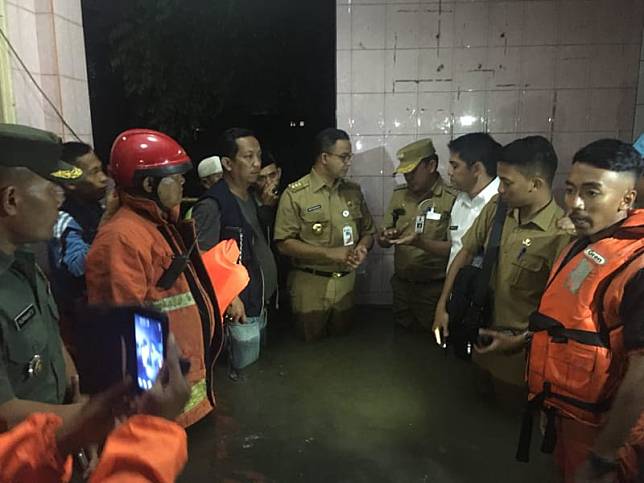 Image result for anies di banjir