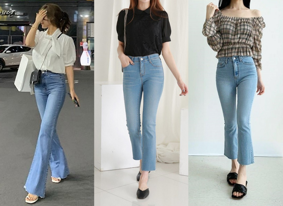 緊身/窄管牛仔褲適合身形：腿直、腿部線條勻稱