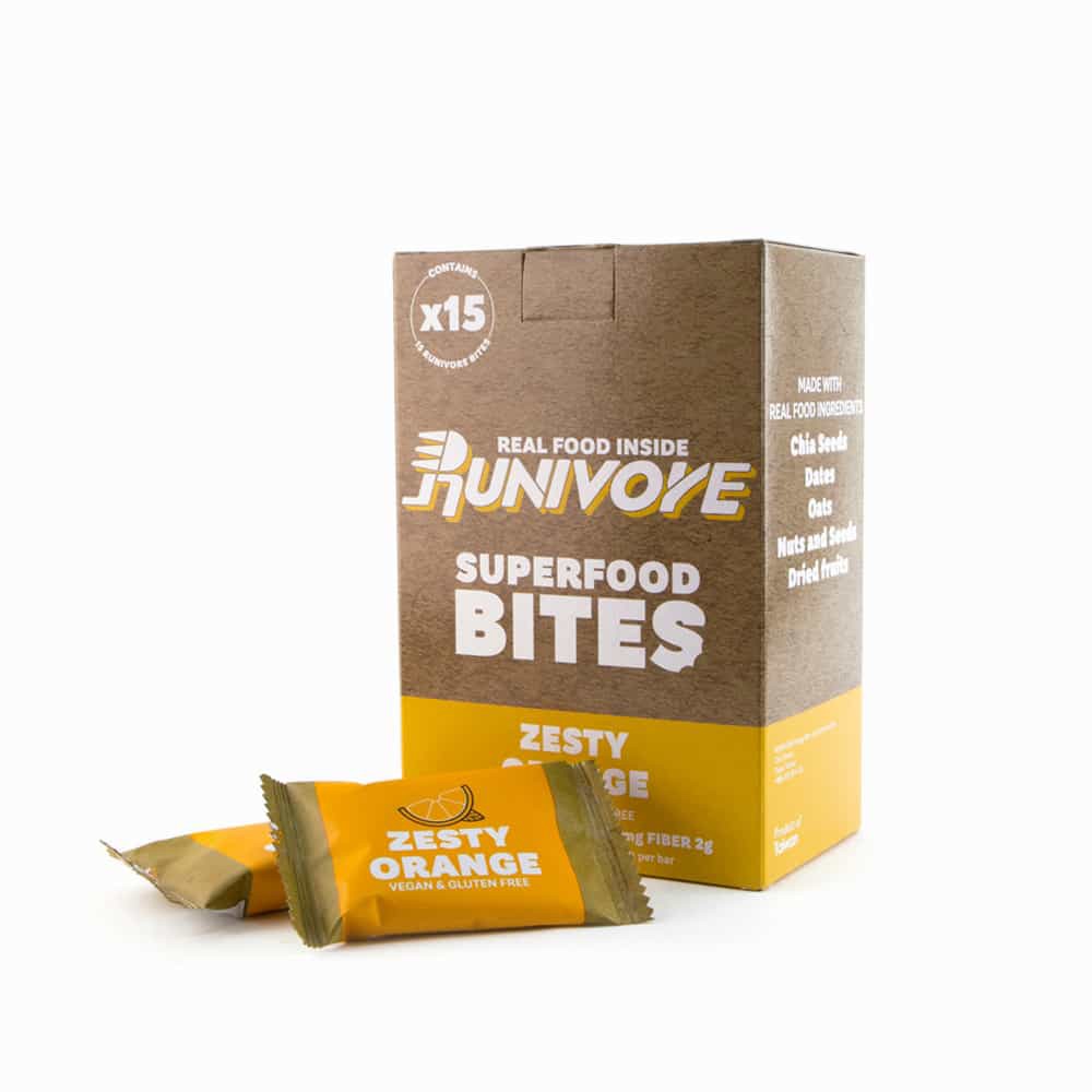 Runivore Bites 橙香杏子 (15小包) – 運動能量小口包