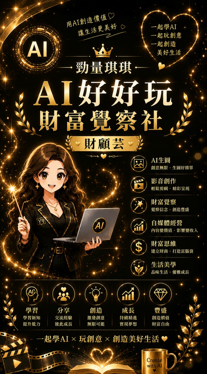 勁量琪琪 l AI好好玩財富覺察社 l 陳芸琪