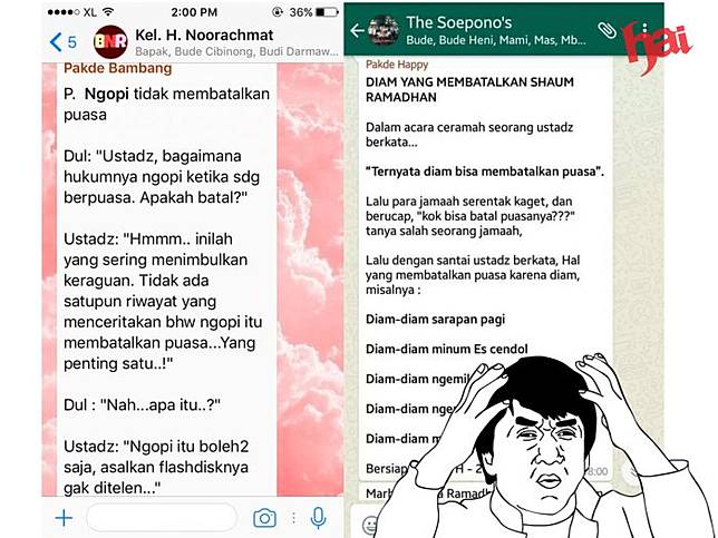 10 Lawakan Puasa Yang Pasti Muncul Di Grup Whatsapp Keluarga