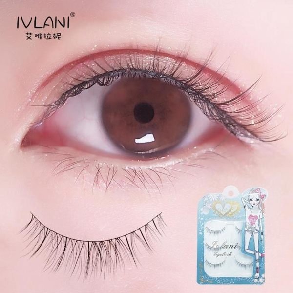 假睫毛艾唯拉妮 假睫毛女超自然款空氣網紅仿真素顏 半截眼尾眼睫毛 艾家生活館